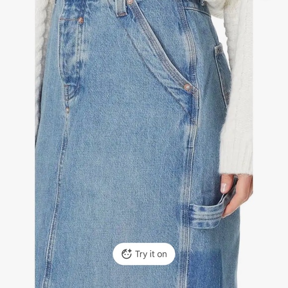 We The Free Francisco Denim Maxi Skirt Size 27 - Picture 4 of 11